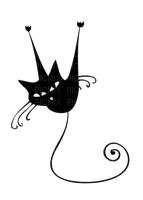 Black cat - ilmainen png