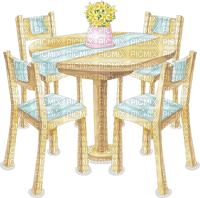Kaz_Creations Table-Chairs - nemokama png