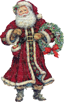 Glitter  Santa - Безплатен анимиран GIF