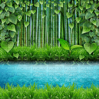Y.A.M._Fantasy jungle forest background - безплатен png