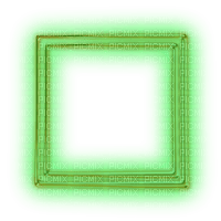 neon green frame Bb2 - Free PNG