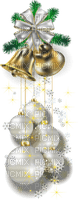 Kaz_Creations Christmas Hanging Christmas Decorations Baubles Bells - Free PNG