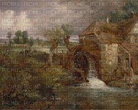 Wassermühle, Landschaft, Watermill, landscape, - nemokama png