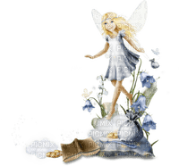 cecily-fee bleue clochettes - gratis png