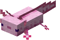 Pink Axolotl - GIF animasi gratis
