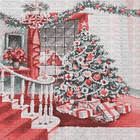 soave background animated room vintage christmas - Ücretsiz animasyonlu GIF