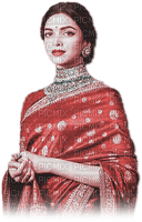 soave bollywood woman pink teal - PNG gratuit