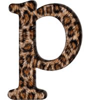 Lettre P. Leopard, - png gratuito