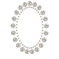 pearls frame - zadarmo png