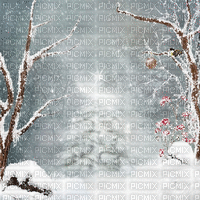kikkapink winter background animated snow - Gratis animerad GIF