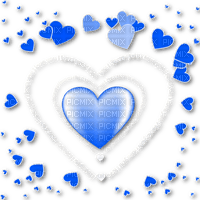 Hearts.Text.Love.White.Blue - PNG gratuit