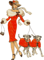 dama perro invierno navidad  dubravka4 - PNG gratuit