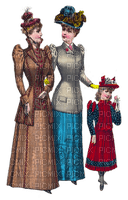 victorian ladies and girl