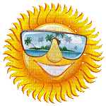 Soleil et plage - Бесплатни анимирани ГИФ