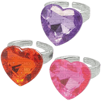 heart rings - png grátis