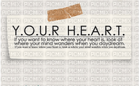 Your Heart - Quote - darmowe png