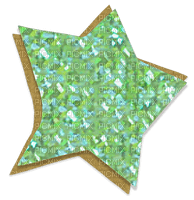 yoshi's crafted world green star - darmowe png