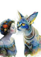 loly33 femme chat fantasy - PNG gratuit