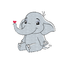 Elefánt - Bezmaksas animēts GIF