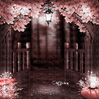 soave background animated autumn forest gothic - GIF animasi gratis