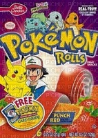 Pokemon fruit rollups candy box - png gratis