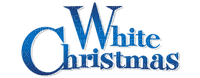 White Christmas.text.Blue.Victoriabea - бесплатно png