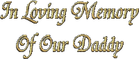 Kaz_Creations Logo Text In Loving Memory Of Our Daddy - GIF animado grátis