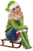 Kaz_Creations Colour Girls Christmas Noel - besplatni png