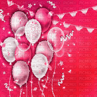 soave background animated birthday balloon pink - Animovaný GIF zadarmo