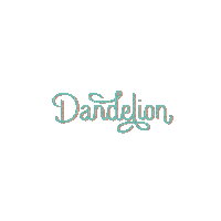 Dandelion word - Безплатен анимиран GIF