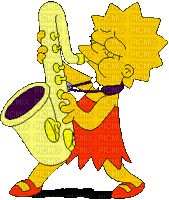Lisa Simpson - Бесплатный анимированный гифка