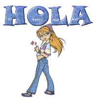 hola nena - Безплатен анимиран GIF