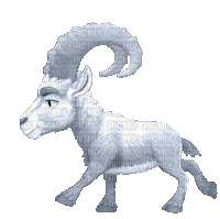 white ram  by nataliplus - 無料のアニメーション GIF
