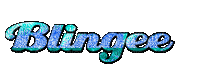 Blue Blingee logo - Gratis animerad GIF