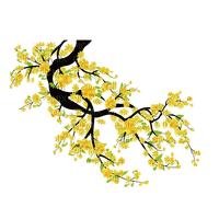 yellow flowers Bb2 - kostenlos png