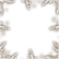 soave frame winter christmas branch pine - png gratis