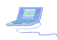 laptop pixel art - Animovaný GIF zadarmo