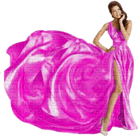 charmille _ femme en rose - zdarma png