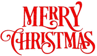 Merry Christmas.Text.Red.Victoriabea - PNG gratuit