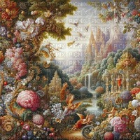 fantasy landscape background - zdarma png
