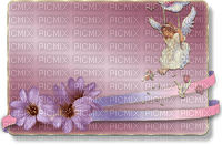 kort-rosa -ängel-blommor--card-pink-angel flowers - png grátis