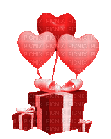 ani-deco-ballonger-paket-röd - GIF animado gratis