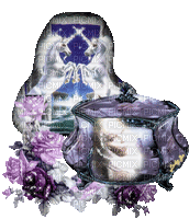 chandelier licorne - Darmowy animowany GIF