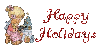 Happy holidays - GIF animate gratis