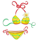 Kaz_Creations Deco Beach Yellow Swimsuit - darmowe png
