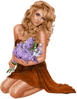 Woman with lilac. Leila - δωρεάν png
