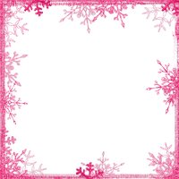 Snowflake.Frame.Pink - PNG gratuit