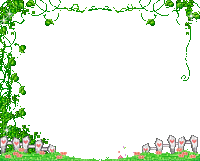 green vines pixel frame - Бесплатный анимированный гифка