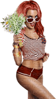 Woman. Spring. Lily of the valley. Leila - darmowe png