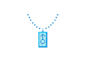 tiny ♂️ necklace - GIF animado gratis